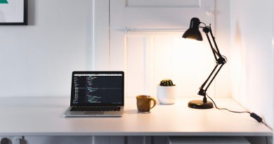 Photo adjustable desk lamp