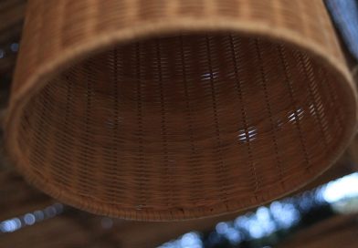 Photo rattan dome pendants