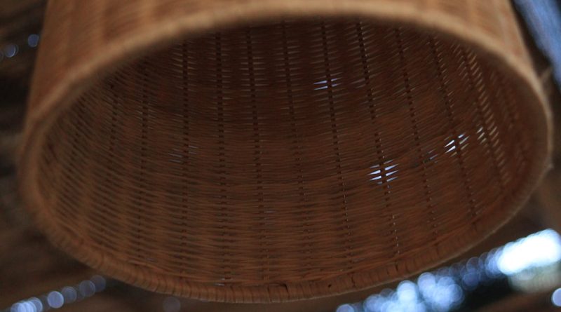 Photo rattan dome pendants