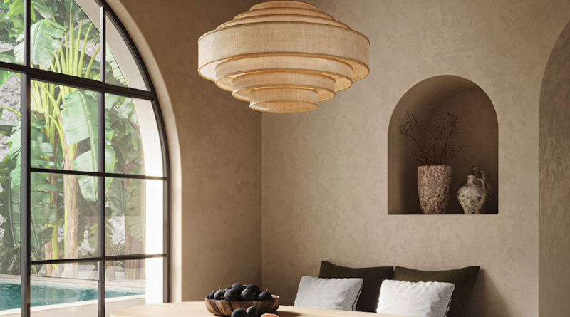 Coastal Style Linen Shade Wall Washer Light for Beachy Interiors